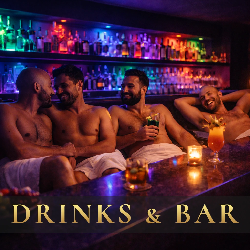 DRINKS & BAR AT HAMMAM | HAMMAM MENS SPA | BEST GAY SPA IN NEW DELHI | MALE TO MALE MASSAGE SPA IN NEW DELHI