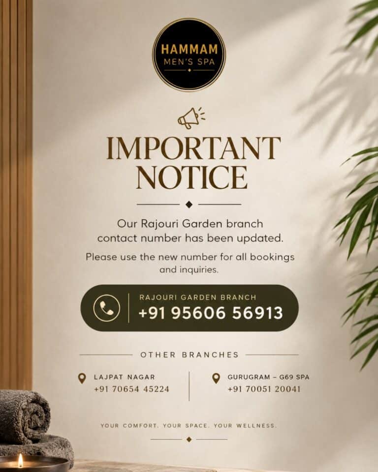 Hammam Men’s Spa: An Update for You
